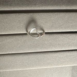 tiffany & co. open heart ring size 6